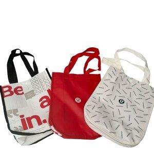 LULULEMON Set of 3 Reusable Shopping Tote Bags